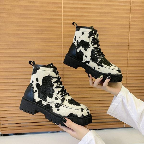 boots women's motorcycle fall winter fashion solid color comfortable cow pattern, Black
boots women's motorcycle fall winter fashion solid color comfortable cow pattern, Black