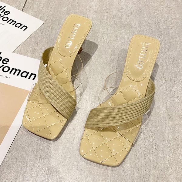 sandals 2021 summer transparent band thin heels open toe casual ladies shoes high woman slippers, Black
sandals 2021 summer transparent band thin heels open toe casual ladies shoes high woman slippers, Black