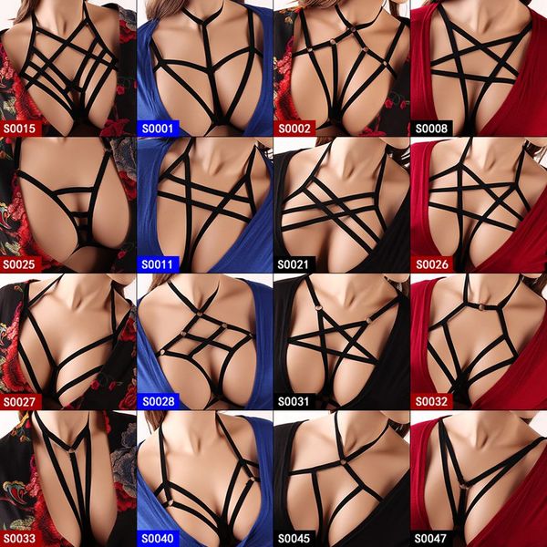 Fast Shipping Body Harness Bra Elastic Adjustable Sleeveless Hollow Out Strap Tops Sexy Ladies Underwear Punk Goth Garter Belt, Blue
Fast Shipping Body Harness Bra Elastic Adjustable Sleeveless Hollow Out Strap Tops Sexy Ladies Underwear Punk Goth Garter Belt, Blue
