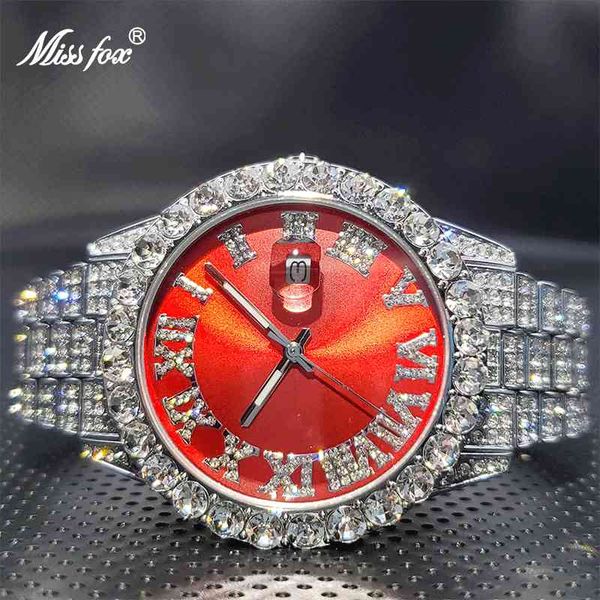 red man missfox luxury ice out bracelet hip hop fancy men watch full diamond waterproof couples wristwatch custom, Slivery;brown
red man missfox luxury ice out bracelet hip hop fancy men watch full diamond waterproof couples wristwatch custom, Slivery;brown