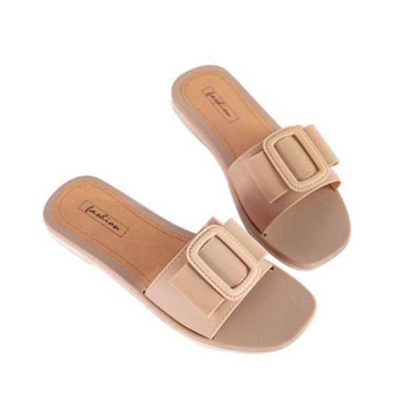 korean fashion square buckle simple word leisure wild lazy beach shoes ladies summer non-slip sandals and slippers, Black
korean fashion square buckle simple word leisure wild lazy beach shoes ladies summer non-slip sandals and slippers, Black