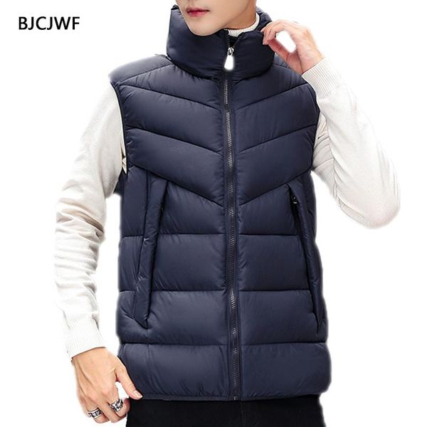 men's vests autumn winter male jacket vest stylish plus size 5xl cotton padded warm sleeveless gilet waistcoat chalecos para hombre, Black;white
men's vests autumn winter male jacket vest stylish plus size 5xl cotton padded warm sleeveless gilet waistcoat chalecos para hombre, Black;white