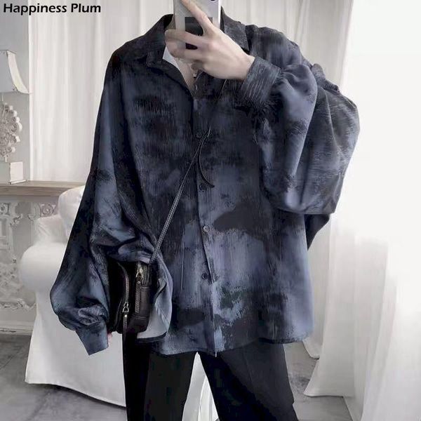 men's casual shirts shirt men hong kong style tie-dye loose long-sleeved early autumn korean version student dark abstinence, White;black
men's casual shirts shirt men hong kong style tie-dye loose long-sleeved early autumn korean version student dark abstinence, White;black