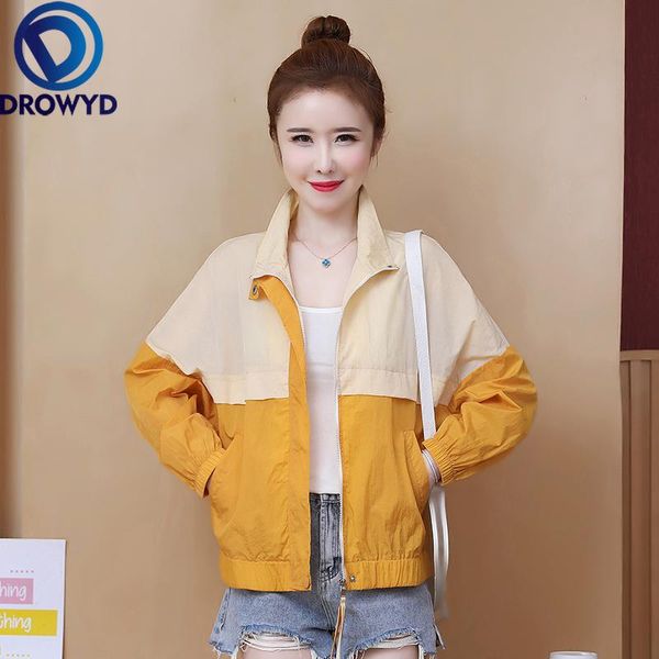 women's jackets summer casual baseball short jacket 2021 fashion women blue patchwork thin slim bomber sunscreen cardigan, Black;brown
women's jackets summer casual baseball short jacket 2021 fashion women blue patchwork thin slim bomber sunscreen cardigan, Black;brown