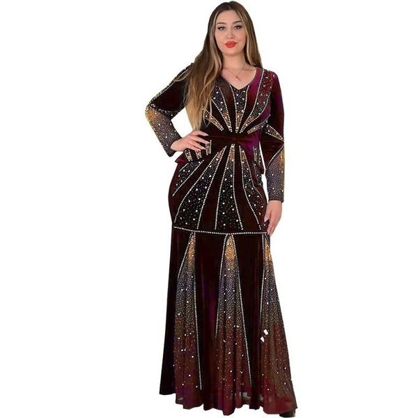 ethnic clothing autumn african clothes women long sleeve v-neck plus size dress american dresses for, Red
ethnic clothing autumn african clothes women long sleeve v-neck plus size dress american dresses for, Red