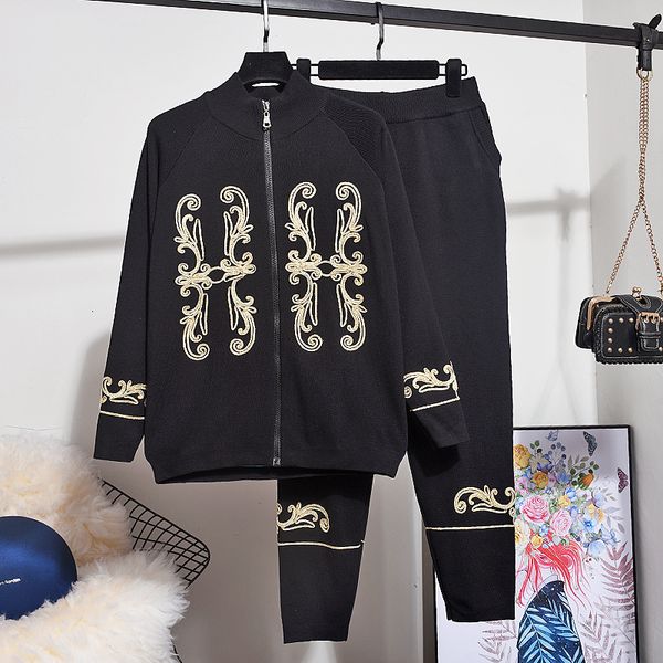 autumn female knitted cardigan + long pants two piece set casual ladies tracksuit knitting coat black trousers women outfits agfi, Blue
autumn female knitted cardigan + long pants two piece set casual ladies tracksuit knitting coat black trousers women outfits agfi, Blue