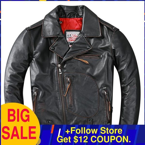 men's leather & faux 2021 vintage black motorcycle style jacket men plus size 6xl genuine thick cowhide winter slim fit biker's co
men's leather & faux 2021 vintage black motorcycle style jacket men plus size 6xl genuine thick cowhide winter slim fit biker's co