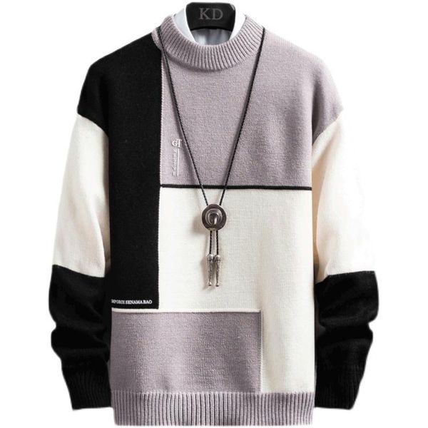 men's sweaters 2021 autumn & winter style block half-turtle-neck knitted sweater casual pullover loose-fit 3 color -3xl, White;black
men's sweaters 2021 autumn & winter style block half-turtle-neck knitted sweater casual pullover loose-fit 3 color -3xl, White;black