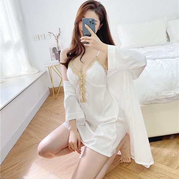 women's sleepwear birde wedding robe set lace 2pcs summer kimono gown femme nighty&robe v-neck home dressing, Black;red
women's sleepwear birde wedding robe set lace 2pcs summer kimono gown femme nighty&robe v-neck home dressing, Black;red