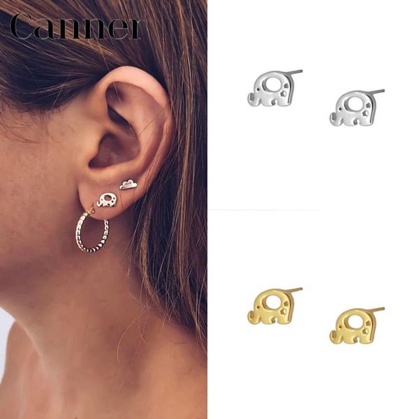 stud 100% real 925 sterling silver cute elephant earrings for women simple ins minimalist korean fashion jewelry, Golden;silver
stud 100% real 925 sterling silver cute elephant earrings for women simple ins minimalist korean fashion jewelry, Golden;silver