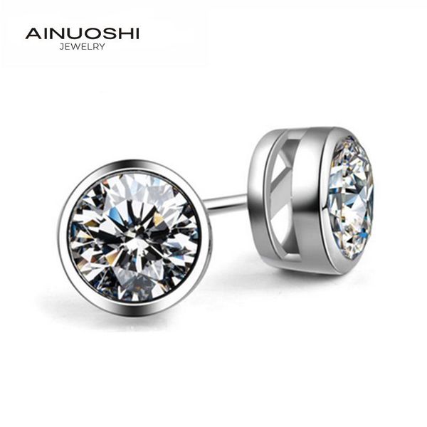 ainuoshi round cut 5mm 6mm 7mm sona diamond simple stud earrings for women 100% real 925 silver jewelry gifts
ainuoshi round cut 5mm 6mm 7mm sona diamond simple stud earrings for women 100% real 925 silver jewelry gifts