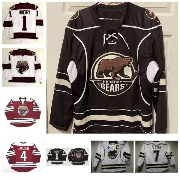 vintage men hershey bear 1 brian holt than 7 steve oleksy 4 carlson hockey jersey washington capital customize any name and number jerseys, Black
vintage men hershey bear 1 brian holt than 7 steve oleksy 4 carlson hockey jersey washington capital customize any name and number jerseys, Black
