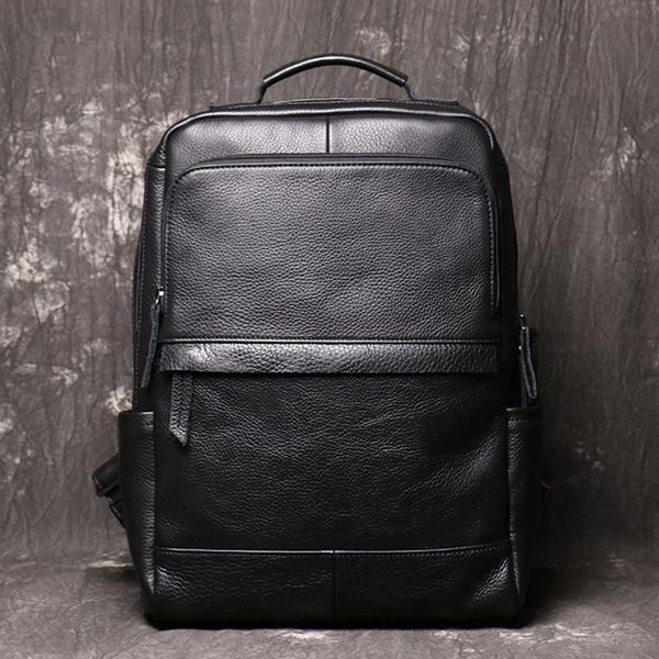 backpack vintage cowhide leather men large capacity computer bag soft black travel backpacks schoolbags 2021
backpack vintage cowhide leather men large capacity computer bag soft black travel backpacks schoolbags 2021