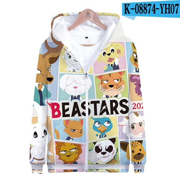 men's hoodies & sweatshirts anime beastars harajuku jackets casual fashion zipper hoody zip-up streetwear 3d kpop pullovers clothing, Black
men's hoodies & sweatshirts anime beastars harajuku jackets casual fashion zipper hoody zip-up streetwear 3d kpop pullovers clothing, Black