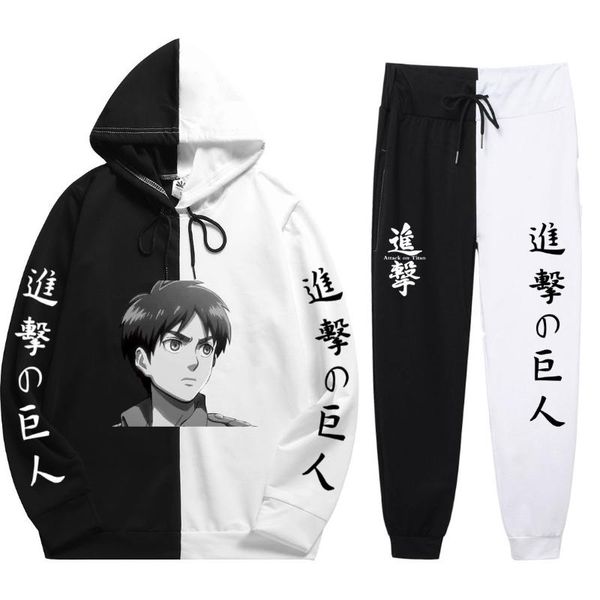 jogging clothing japanese anime attack on titan hoodie pants casual men women tracksuits suits harajuku, Black;red
jogging clothing japanese anime attack on titan hoodie pants casual men women tracksuits suits harajuku, Black;red
