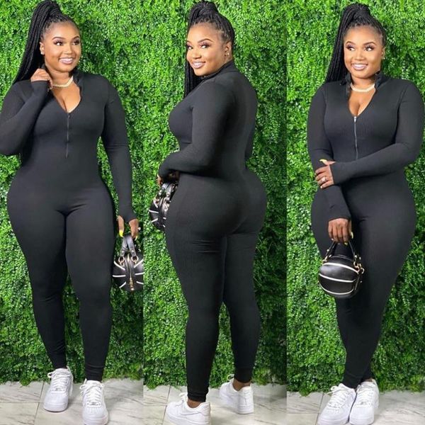 women's jumpsuits & rompers 2021 spring skinny jumpsuit women full sleeve turtleneck ribbed mujer female sporty fitness workout cloth, Black;white
women's jumpsuits & rompers 2021 spring skinny jumpsuit women full sleeve turtleneck ribbed mujer female sporty fitness workout cloth, Black;white