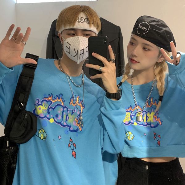 2021 new korean harajuku crewneck sweatshirt y2k long sleeve crop streetwear women spring fall oversized cropped hoodie c184 1tue, Black
2021 new korean harajuku crewneck sweatshirt y2k long sleeve crop streetwear women spring fall oversized cropped hoodie c184 1tue, Black