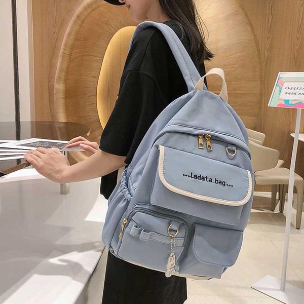 backpack school women's simple korean students solid backpacks for girls wild large capacity schoolbag casual travel female bags
backpack school women's simple korean students solid backpacks for girls wild large capacity schoolbag casual travel female bags