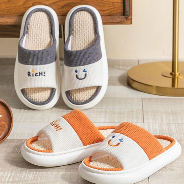 slippers house indoor and outdoor cotton flax women's men's casual soft non-slip open toed mute, Black
slippers house indoor and outdoor cotton flax women's men's casual soft non-slip open toed mute, Black