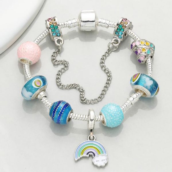charm bracelets chieloys classic style colurful for women with rainbow murano beads snake chain fine bracelet jewelry gift, Golden;silver
charm bracelets chieloys classic style colurful for women with rainbow murano beads snake chain fine bracelet jewelry gift, Golden;silver