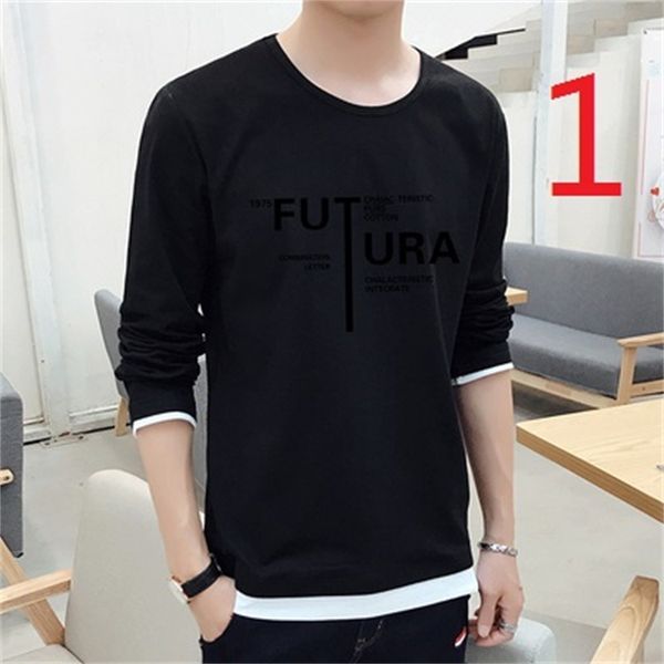 2021 new bottoming shirt men's long-sleeved autumn and winter plus veet stripes trend korean slim cotton t-shirt 25ub, White;black
2021 new bottoming shirt men's long-sleeved autumn and winter plus veet stripes trend korean slim cotton t-shirt 25ub, White;black