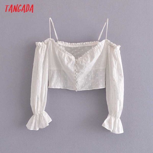 tangada women retro embroidery romantic blouse shirt off shoulder long sleeve chic female shirt qn117 210609, White
tangada women retro embroidery romantic blouse shirt off shoulder long sleeve chic female shirt qn117 210609, White