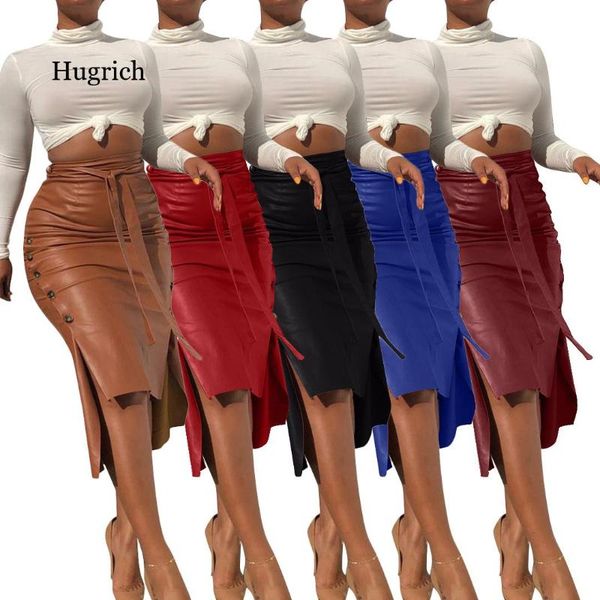 skirts women autumn faux leather bandage button bodycon split midi skirt length slim, Black
skirts women autumn faux leather bandage button bodycon split midi skirt length slim, Black