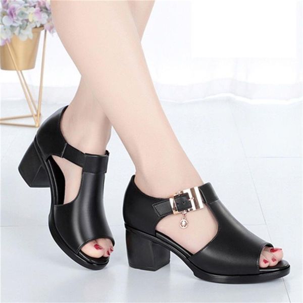 sandals summer 2021 women square heel fashion fish mouth hollow roman buckle thick high heels female shoes eu 35-41, Black
sandals summer 2021 women square heel fashion fish mouth hollow roman buckle thick high heels female shoes eu 35-41, Black