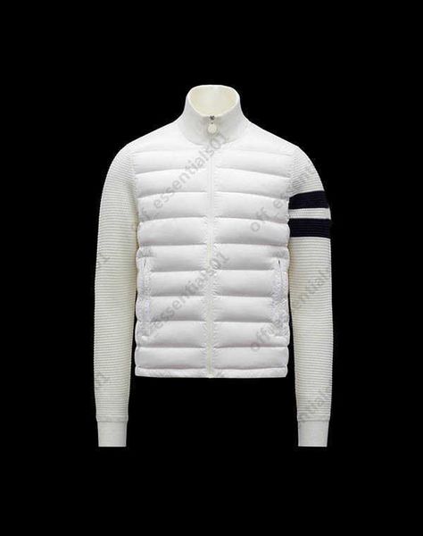 striped sleeve knit panel mens down jacket france luxury brand jackets europe and american style coat size s, Black
striped sleeve knit panel mens down jacket france luxury brand jackets europe and american style coat size s, Black
