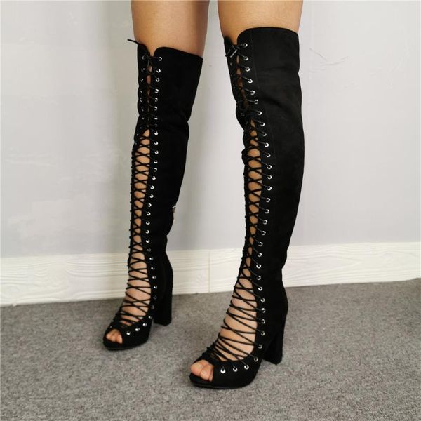boots women summer thigh high black wide calf lace up long stiletto party club shoes botines mujer big size 34-47
boots women summer thigh high black wide calf lace up long stiletto party club shoes botines mujer big size 34-47