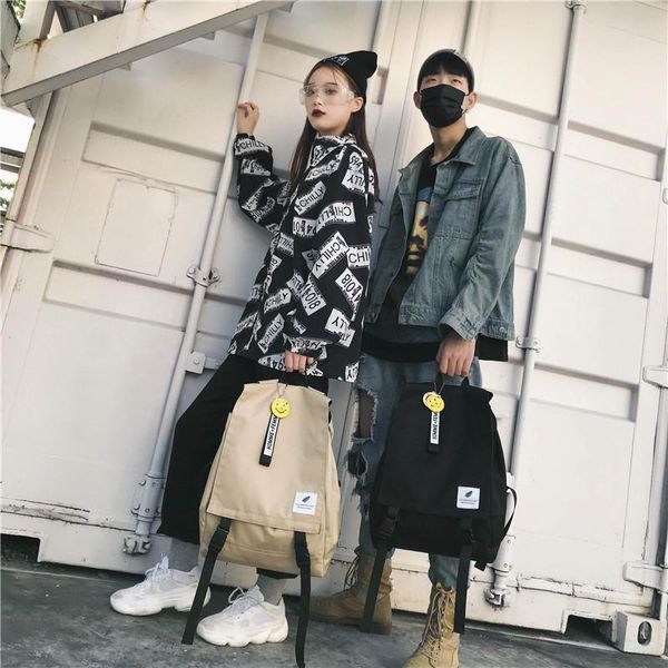 backpack 2021 school bag female harajuku high student wild simple tide men and women couple bookbag unisex
backpack 2021 school bag female harajuku high student wild simple tide men and women couple bookbag unisex