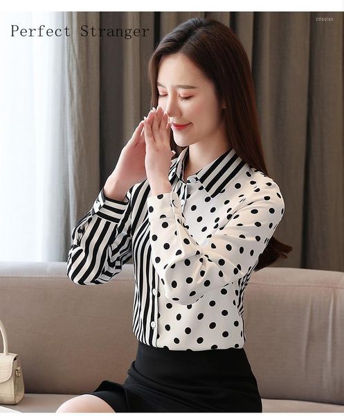 women's blouses & shirts 2021 spring arrival plus size -3xl elegant peterturn-down collar dots printed long sleeve woman chiffon blous, White
women's blouses & shirts 2021 spring arrival plus size -3xl elegant peterturn-down collar dots printed long sleeve woman chiffon blous, White