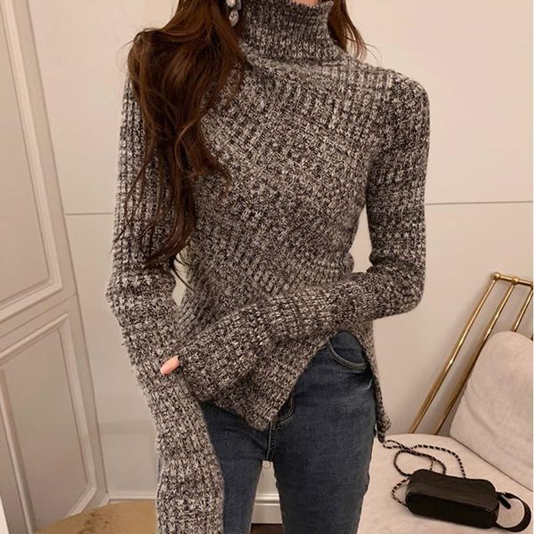 women's sweaters zoki knitted women turtleneck sweater long sleeve thick slim pullover korean female jumper autumn warm chic grey ladie, White;black
women's sweaters zoki knitted women turtleneck sweater long sleeve thick slim pullover korean female jumper autumn warm chic grey ladie, White;black