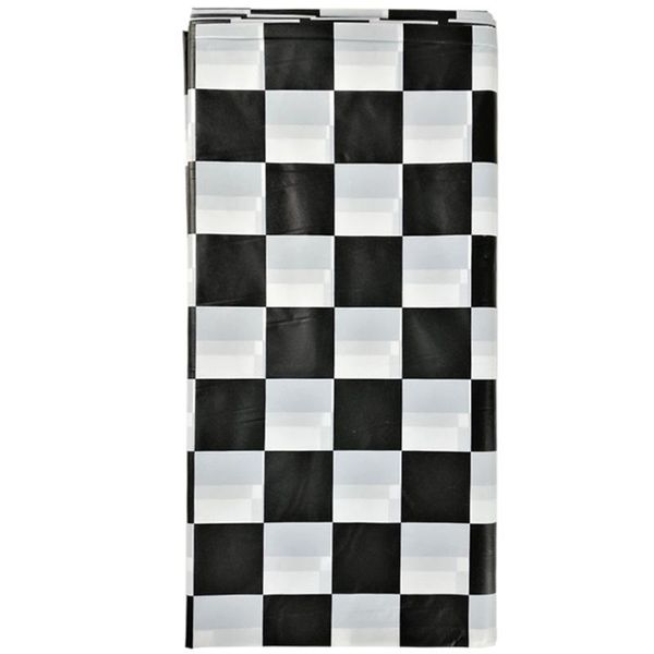 black & white checkered tablecloth/flag table cover party favor/disposable checkered racing table cover, pack of 4
black & white checkered tablecloth/flag table cover party favor/disposable checkered racing table cover, pack of 4