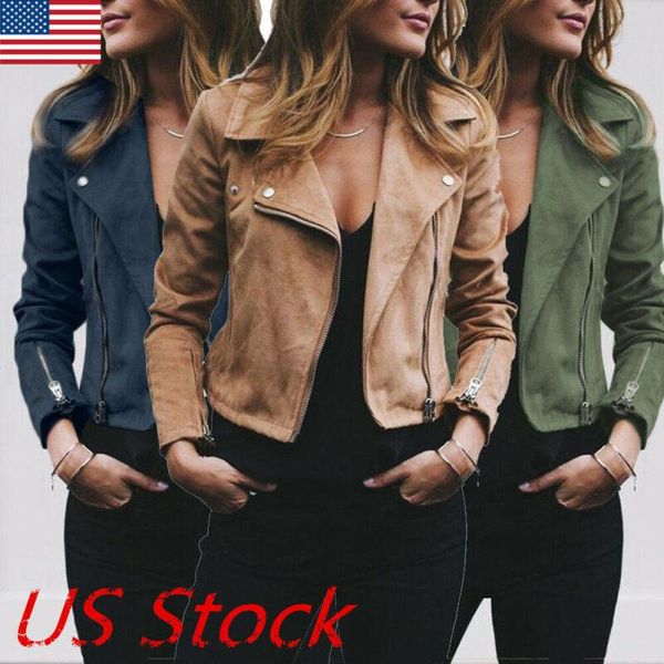 women's jackets cool ladies zip up biker motorcycle coats flight outwear coat, Black;brown
women's jackets cool ladies zip up biker motorcycle coats flight outwear coat, Black;brown