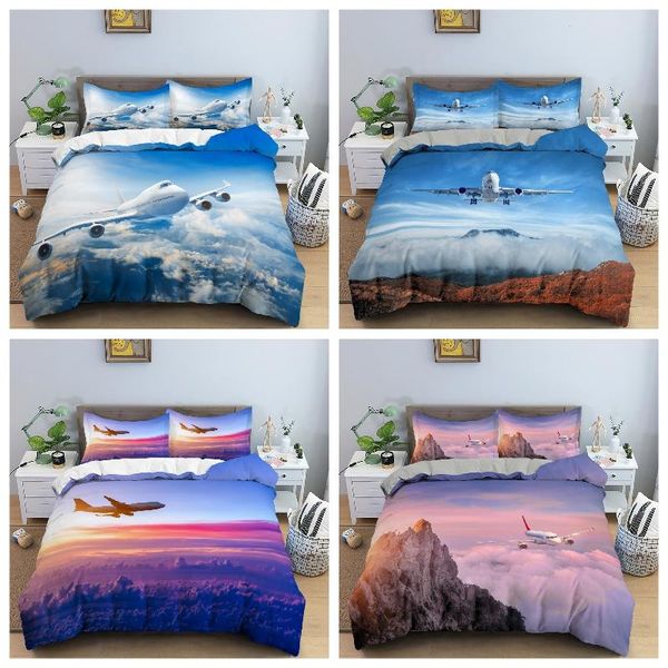 bedding sets blue sky duvet covers airplane pattern set /king size comforter cover bedclothes for bedroom home textile
bedding sets blue sky duvet covers airplane pattern set /king size comforter cover bedclothes for bedroom home textile