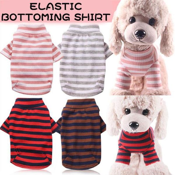 dog apparel elastic bottoming shirt pet striped clothes vest cotton winter warm t-shirt cat puppy costume outfit
dog apparel elastic bottoming shirt pet striped clothes vest cotton winter warm t-shirt cat puppy costume outfit