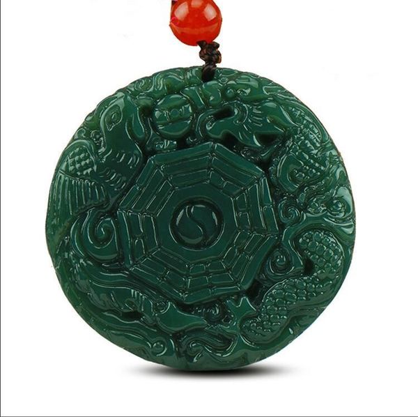 lockets lovers natural hetian qingyu the five elements longfeng gossip jade brand yu pei pendant, Silver
lockets lovers natural hetian qingyu the five elements longfeng gossip jade brand yu pei pendant, Silver