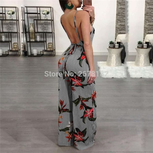 women's jumpsuits & rompers flower halter backless jumpsuit romper women stripe loose summer long playsuit bohemia beach overalls, Black;white
women's jumpsuits & rompers flower halter backless jumpsuit romper women stripe loose summer long playsuit bohemia beach overalls, Black;white