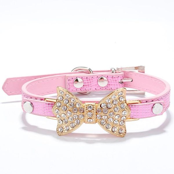 rhinestone dog cat collars dogs bling crystal bow pu leather pet collar puppy cats necklace dog harness leash
rhinestone dog cat collars dogs bling crystal bow pu leather pet collar puppy cats necklace dog harness leash