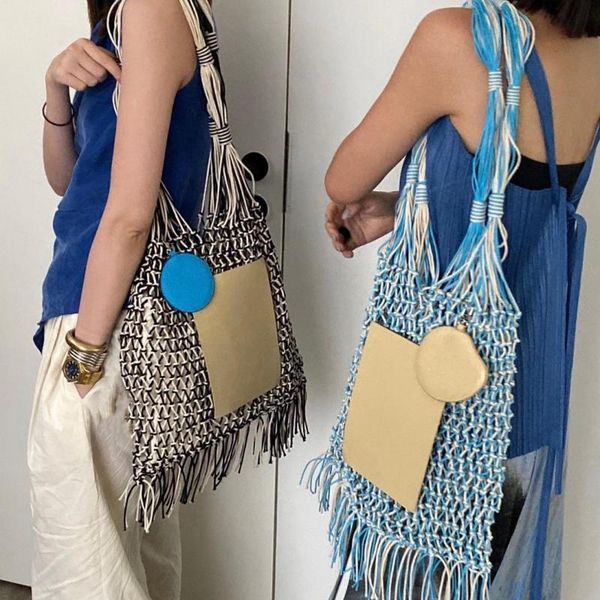 evening bags lnv hollow out tassel weave shopper bag for women high capacity blue vintage underarm luxury designer handbags 2021
evening bags lnv hollow out tassel weave shopper bag for women high capacity blue vintage underarm luxury designer handbags 2021