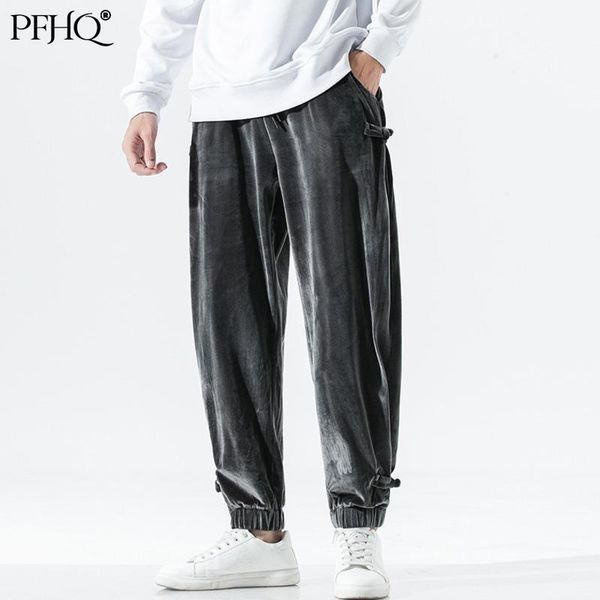 men's pants pfhq 2021 autumn and winter chinese style gold velvet shiny fashion retro buckle tie feet casual 21e5454, Black
men's pants pfhq 2021 autumn and winter chinese style gold velvet shiny fashion retro buckle tie feet casual 21e5454, Black