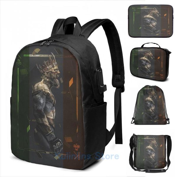 backpack funny graphic print king conor mcgregor art usb charge men school bags women bag travel laptop
backpack funny graphic print king conor mcgregor art usb charge men school bags women bag travel laptop