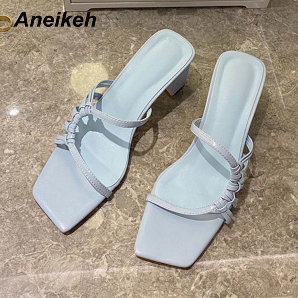 slippers aneikeh 2021 fashion women's shoes summer solid ladies riband square heel elegant pu novelty outside shallow party, Black
slippers aneikeh 2021 fashion women's shoes summer solid ladies riband square heel elegant pu novelty outside shallow party, Black