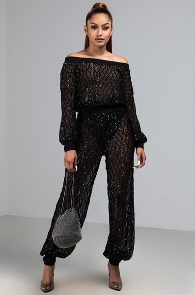 women's tracksuits okayoasis women slash neck long sleeve 2 pieces sequined outfit elegant casual party outwear, Gray
women's tracksuits okayoasis women slash neck long sleeve 2 pieces sequined outfit elegant casual party outwear, Gray