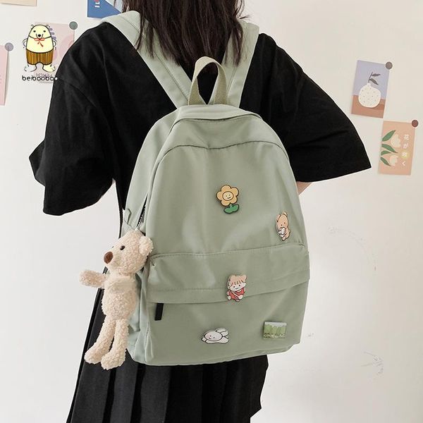beibaobao ladies fashion bags trendy women nylon cute backpack bear badge girl backpack female student college school bag
beibaobao ladies fashion bags trendy women nylon cute backpack bear badge girl backpack female student college school bag