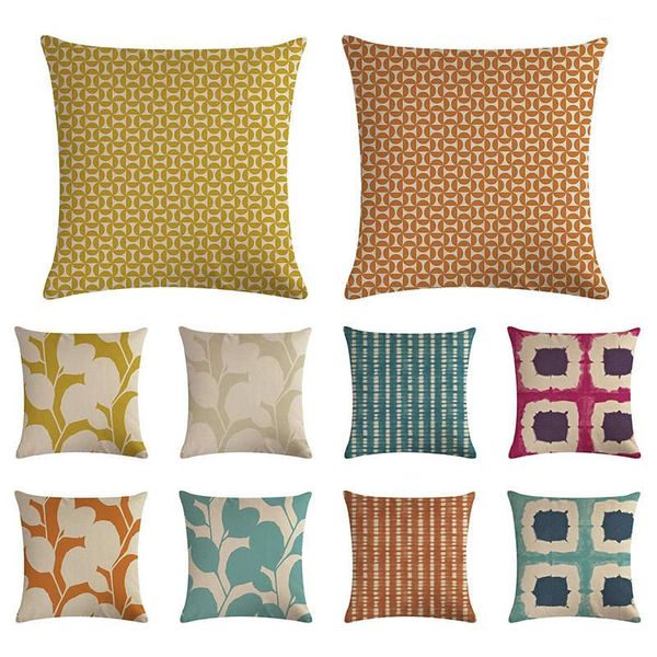 cushion/decorative pillow 45x45cm plant leaf cushion cover splicing lattice linen car chair sofa decoration home
cushion/decorative pillow 45x45cm plant leaf cushion cover splicing lattice linen car chair sofa decoration home
