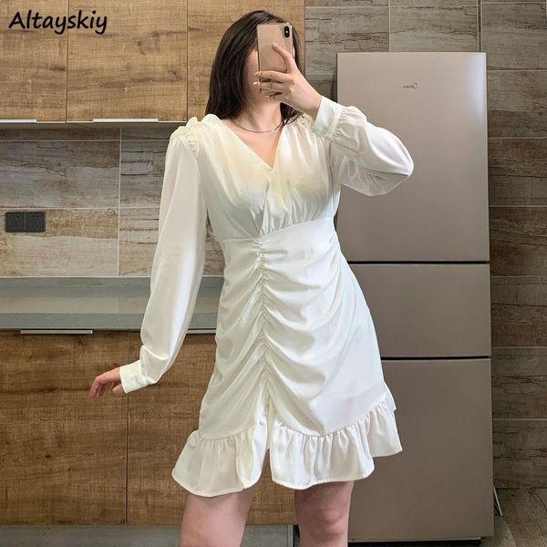 casual dresses oversize dress women long sleeve fashion mini empire korean style v-neck female mature girls autumn party folds soft, Black;gray
casual dresses oversize dress women long sleeve fashion mini empire korean style v-neck female mature girls autumn party folds soft, Black;gray