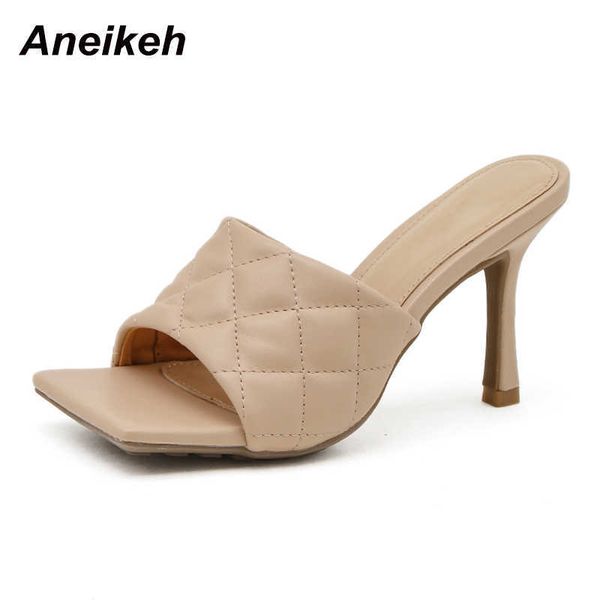 aneikeh fashion summer women's shallow pu slides solid outside thin heels plaid neutra black white size 35-39 210615
aneikeh fashion summer women's shallow pu slides solid outside thin heels plaid neutra black white size 35-39 210615