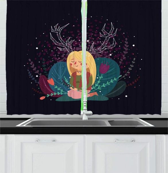 curtain & drapes starry forest kitchen curtains nature spirit themed abstract doodle with girl sitting in botanical elements for cafe
curtain & drapes starry forest kitchen curtains nature spirit themed abstract doodle with girl sitting in botanical elements for cafe